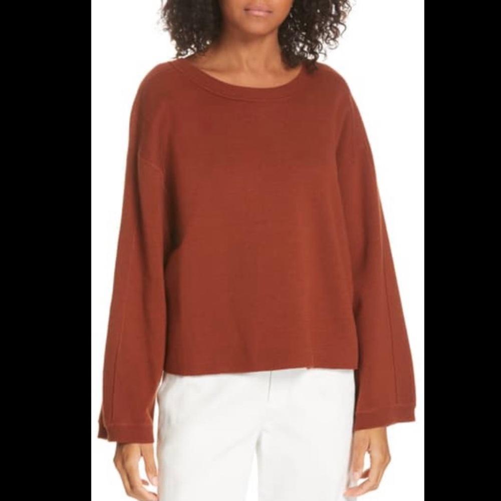 Vince | brown crew sweatshirt